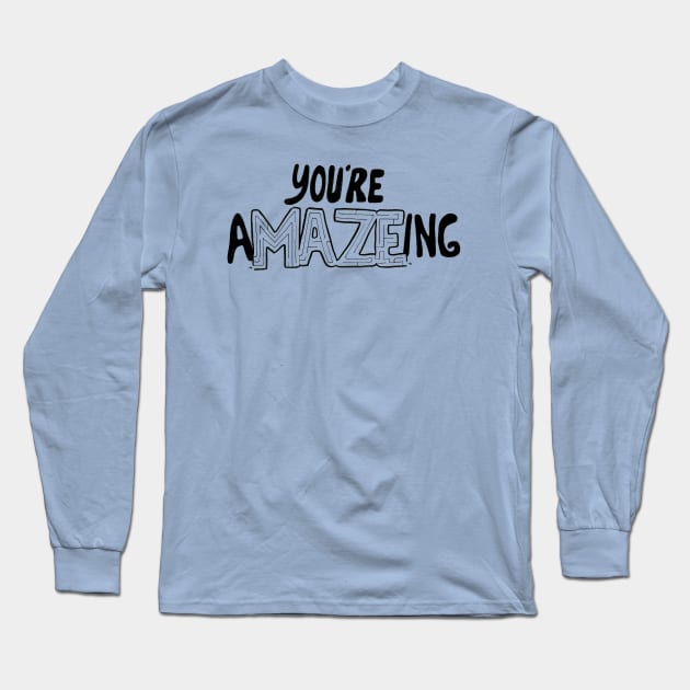 a-MAZE-ing! Long Sleeve T-Shirt by platypusinplaid